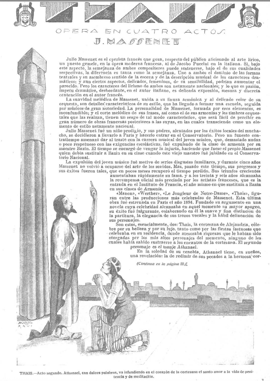 1926:10:24 ONDAS  Thais de Massenet por Augusto