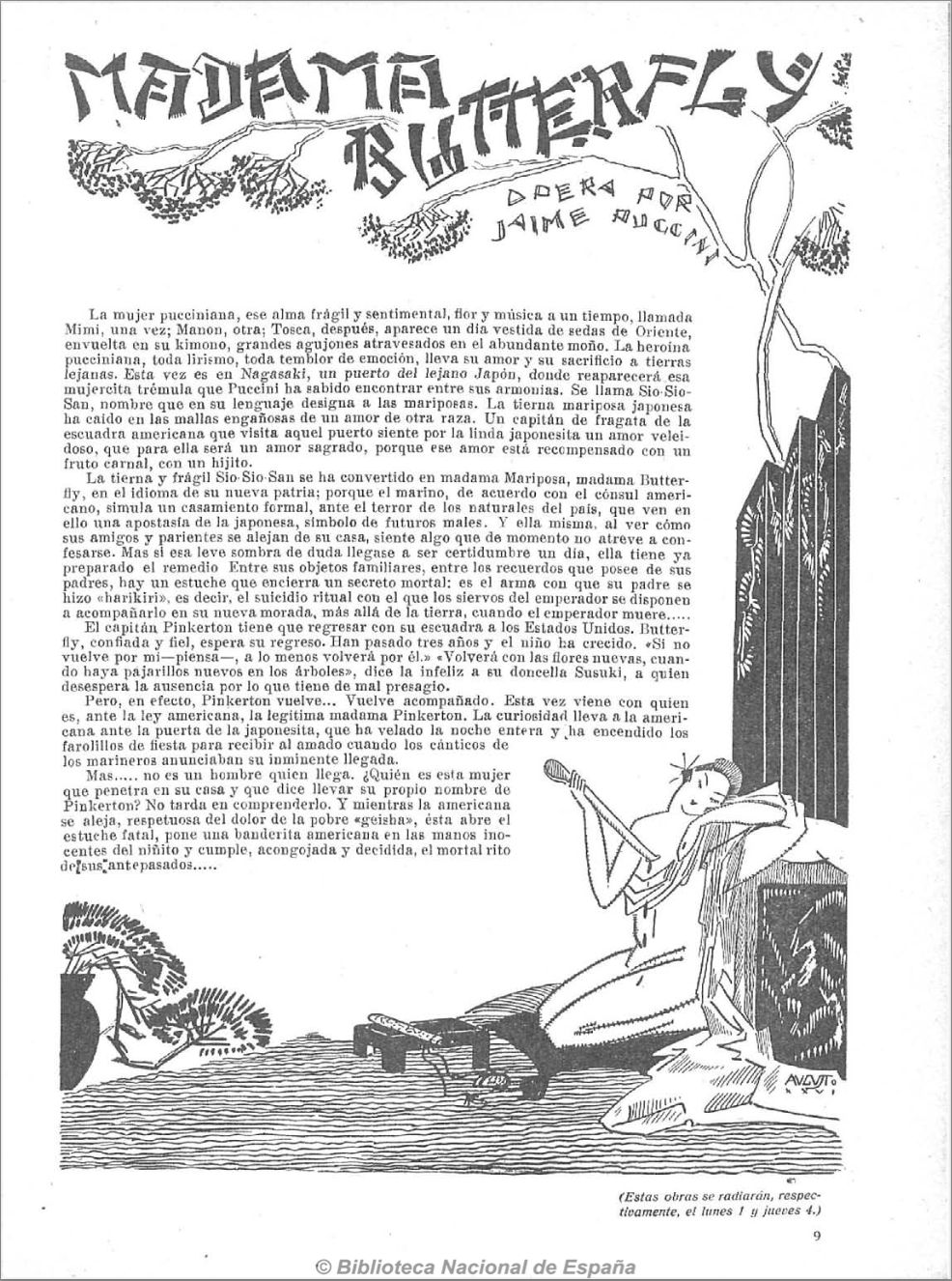 Madame Butterfly por Augusto