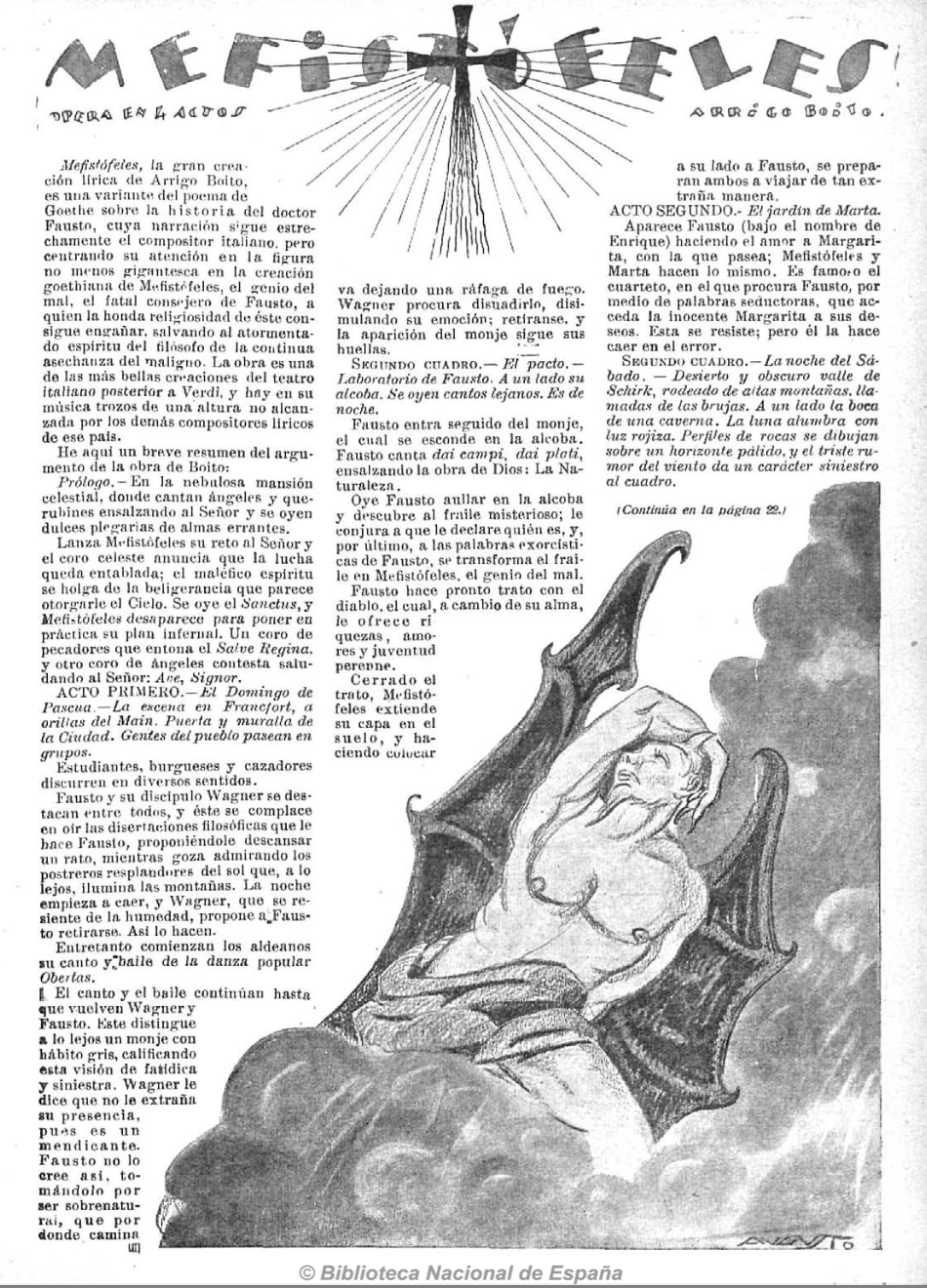 Mefistófeles por Augusto