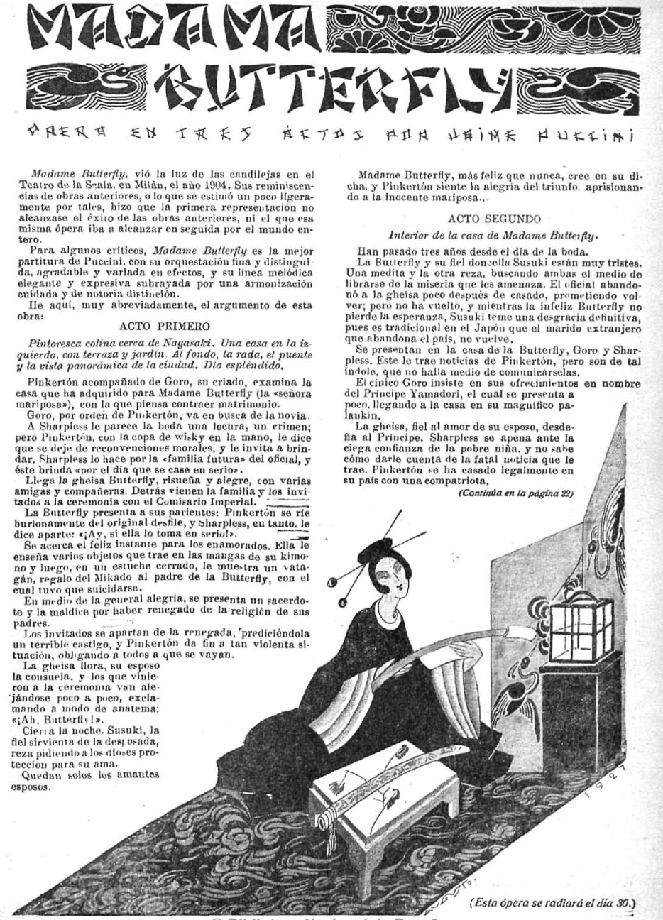 Madame Butterfly por Augusto