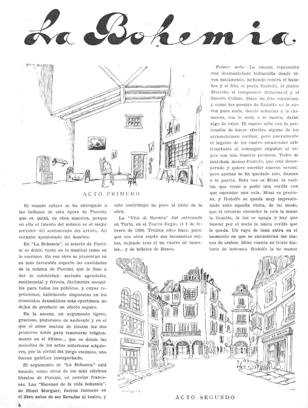 La Boheme por Augusto