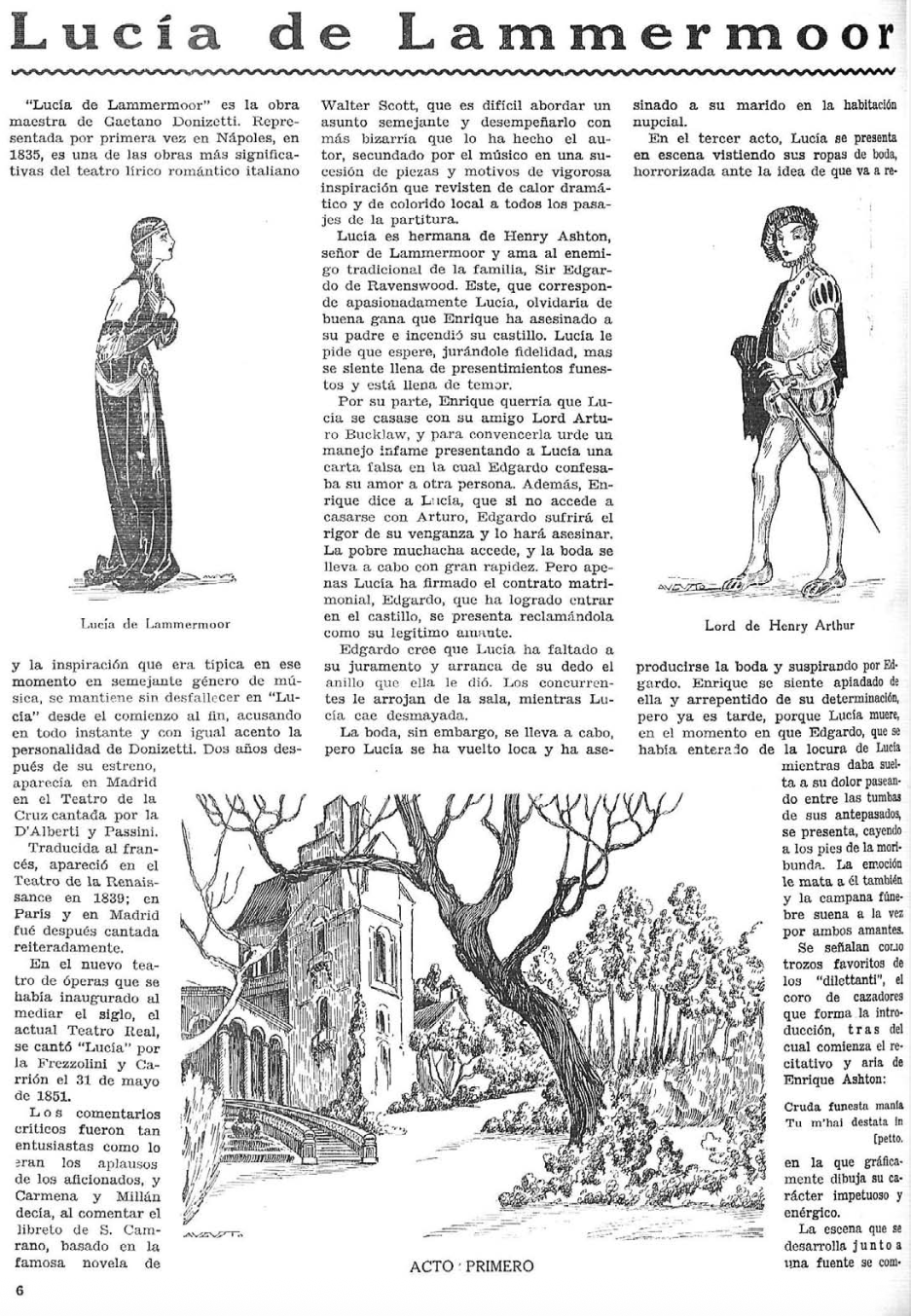 Lucia di Lammemoor por Augusto