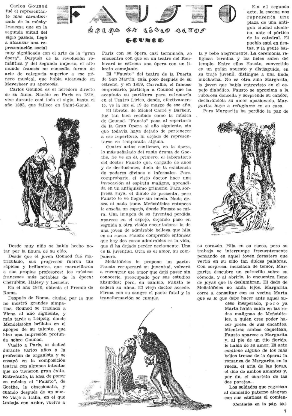 Fausto de Gounod por Augusto
