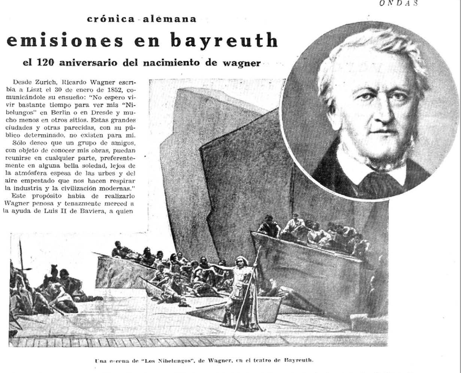 Wagner y Nibelungos desde Baureuth