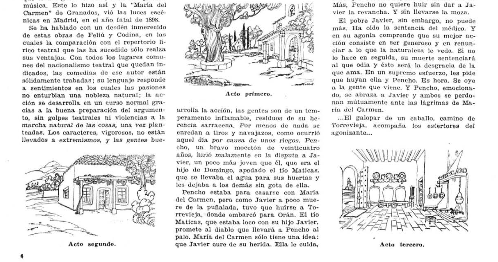 Mª del Carmen de Granados por Augusto, escenografía