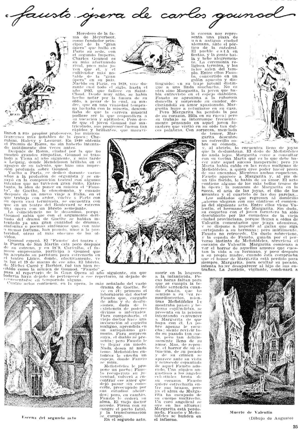 Fausto de Gounod por Augusto