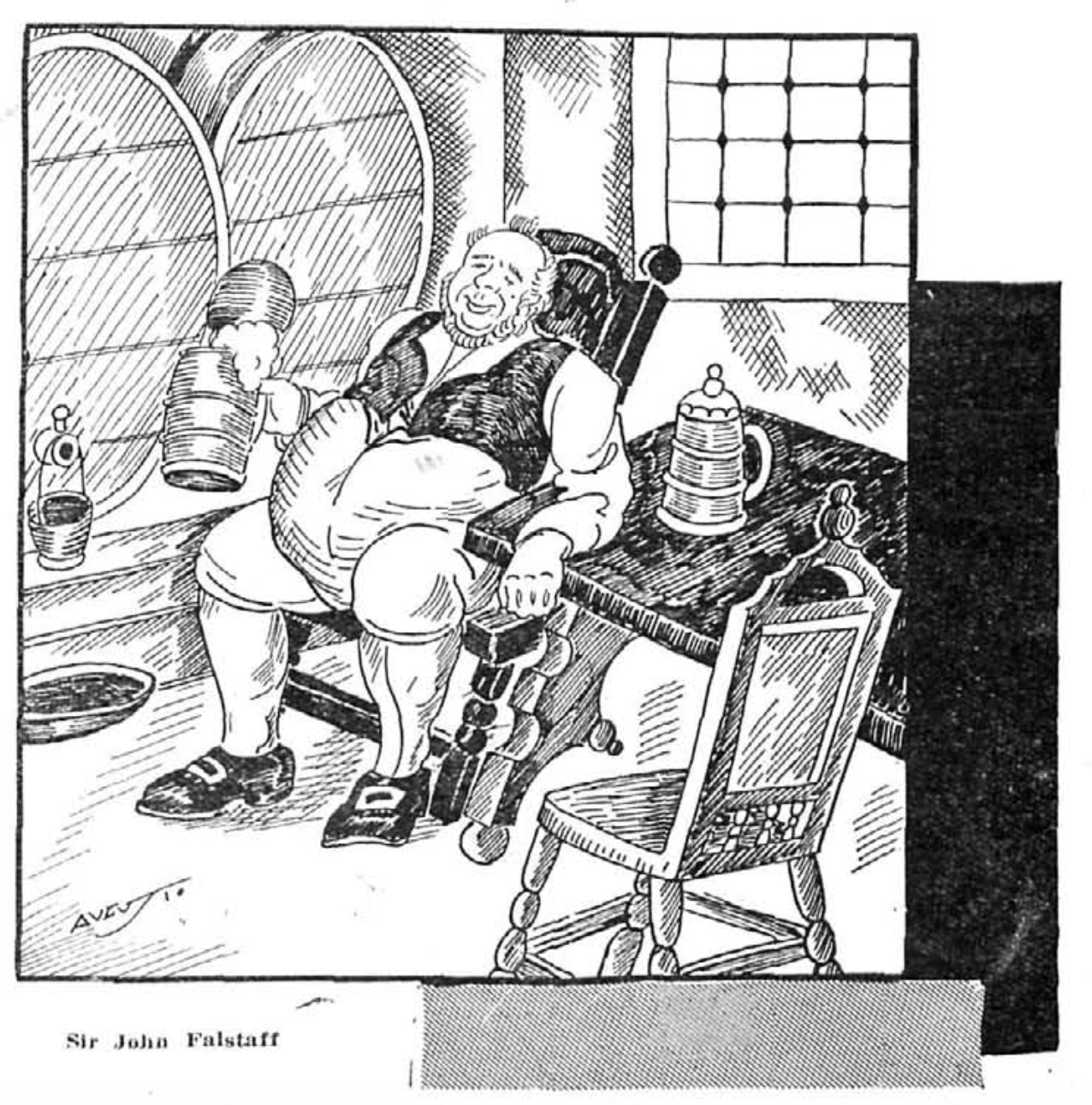 Sir John Falstaff por Augusto