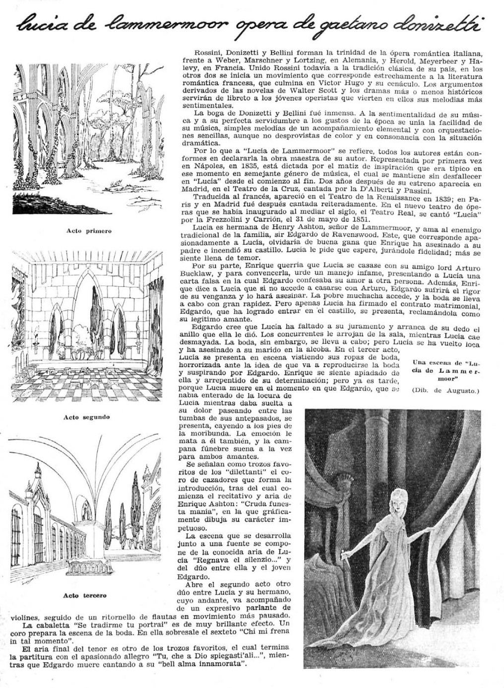 Lucia di Lammemoor por Augusto