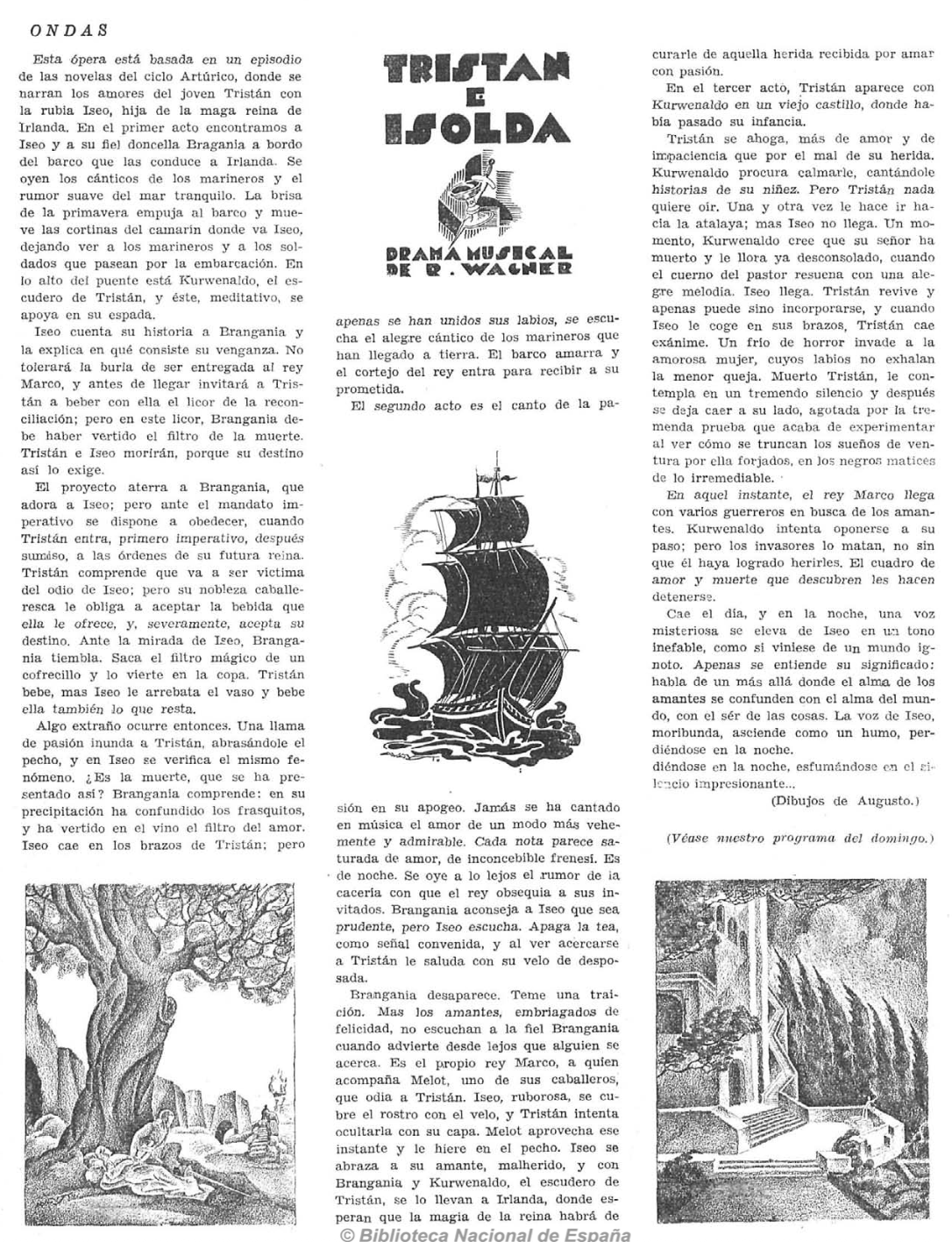 Tristán e Isolda por Augusto