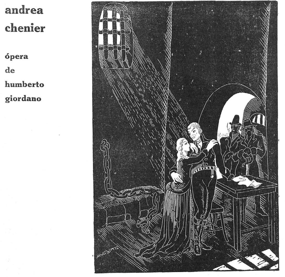 Andrea Chenier de Giordano por Augusto