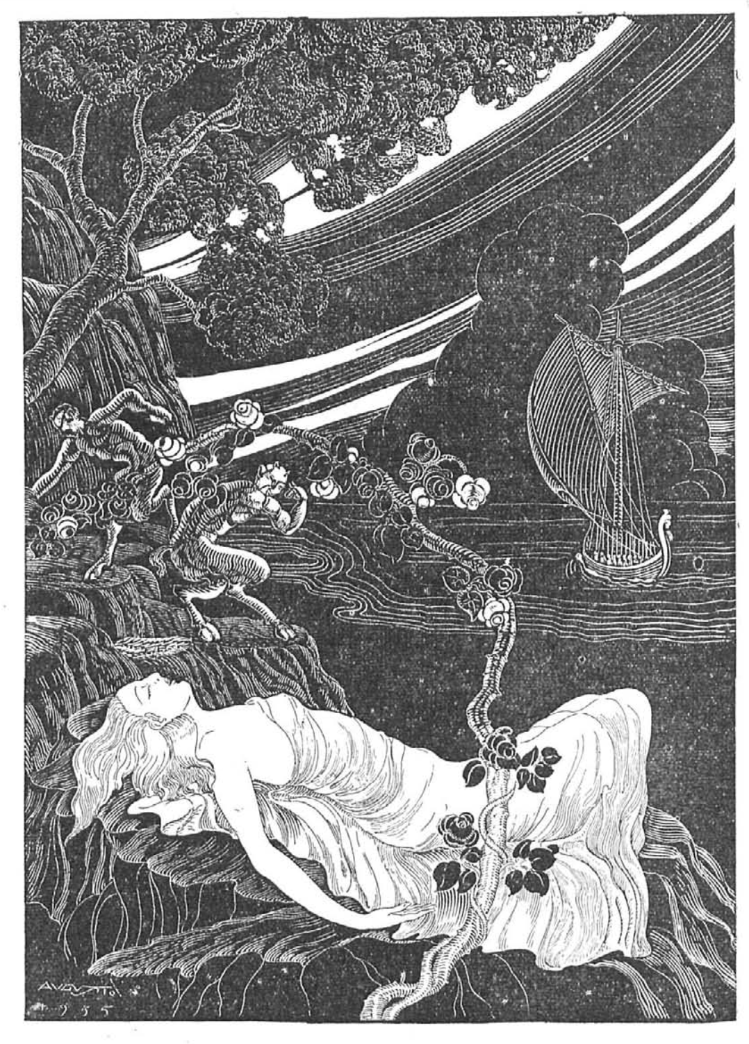 Ariadna en naxos por Augusto