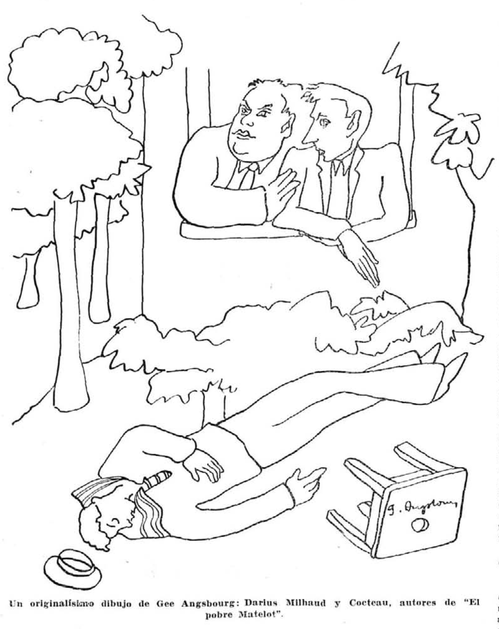 El pobre Mateloj de Milhaud y Cocteau