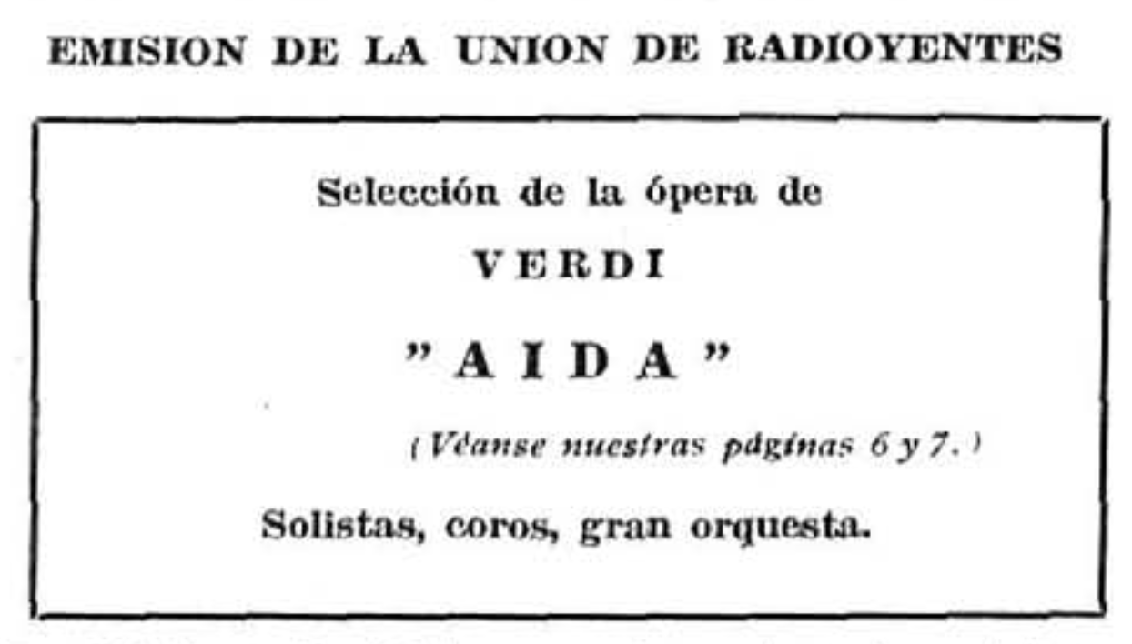 Anuncio Aida