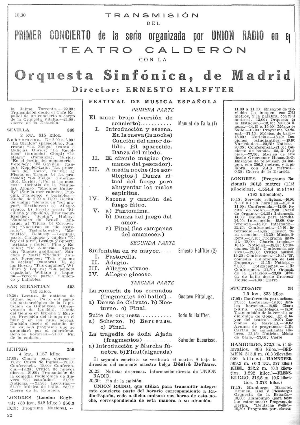 Anuncio Orquesta Sinfónica de Madrid