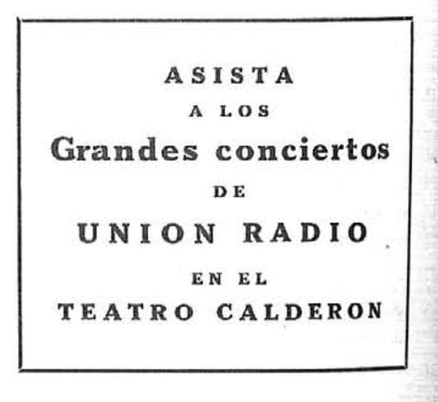 Conciertos de Unión Radio