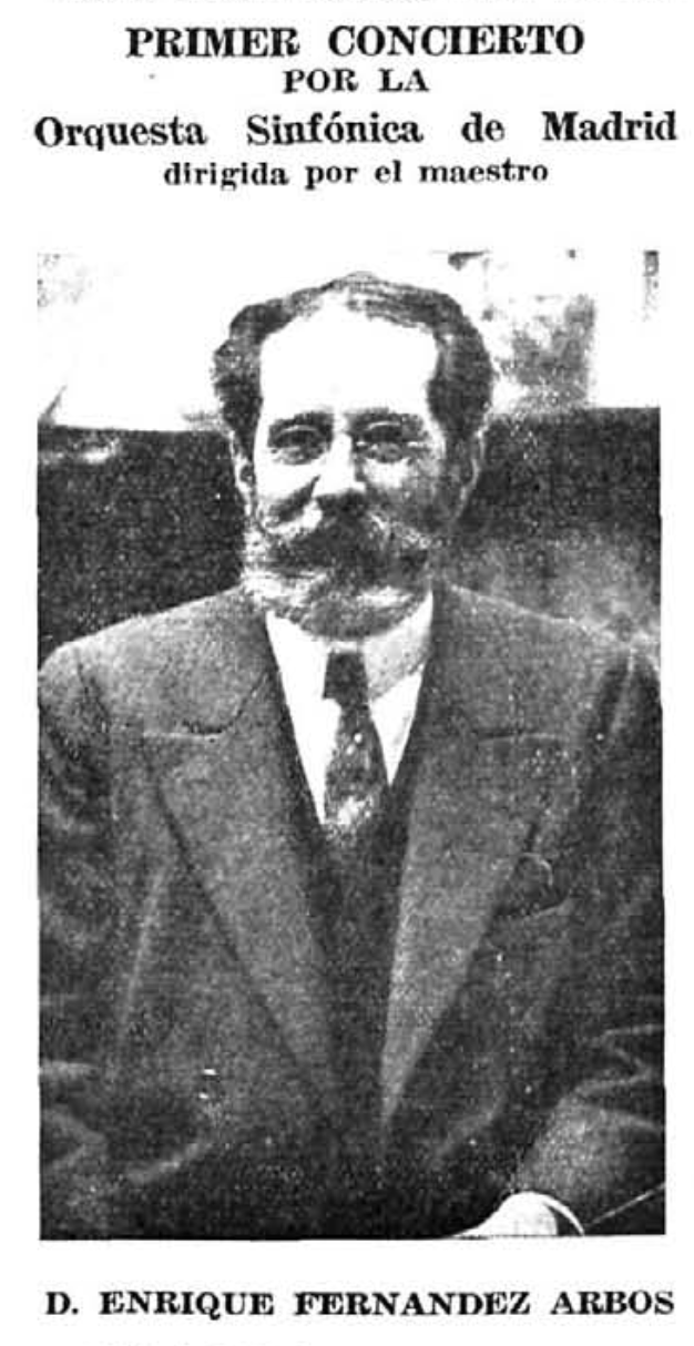 Anuncio Conicierto Filarmónica por Arbós