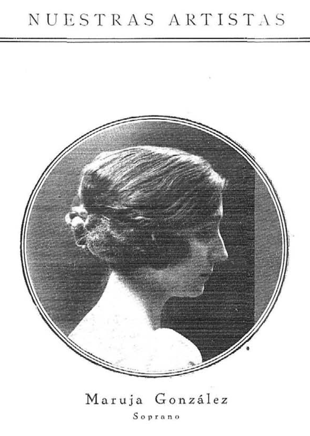 Maruja González, soprano