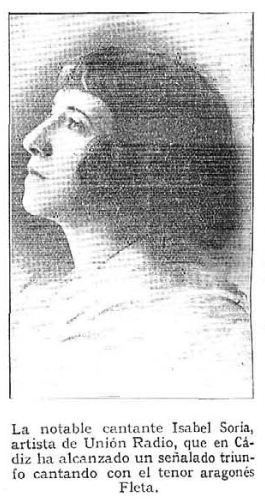 Isabel Soriano, cantante