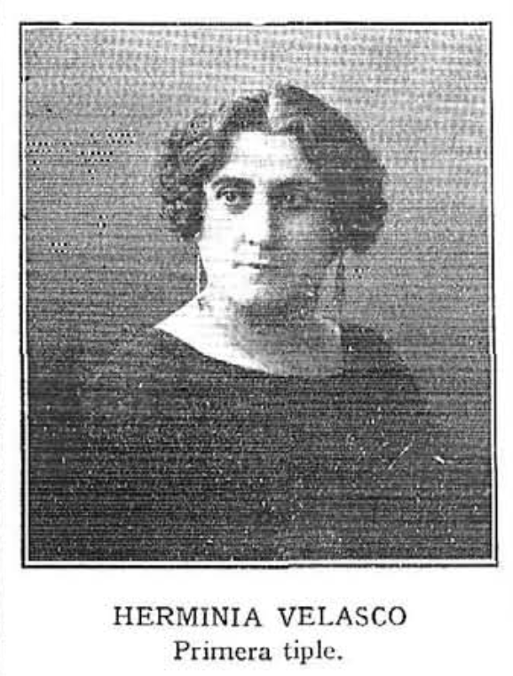 Herminia Velasco, primera tiple