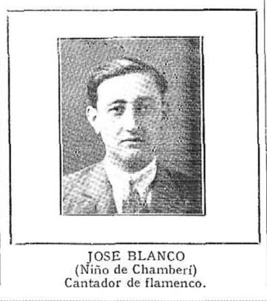Jose Blanco Niño de Chamberí, cantaor flamenco