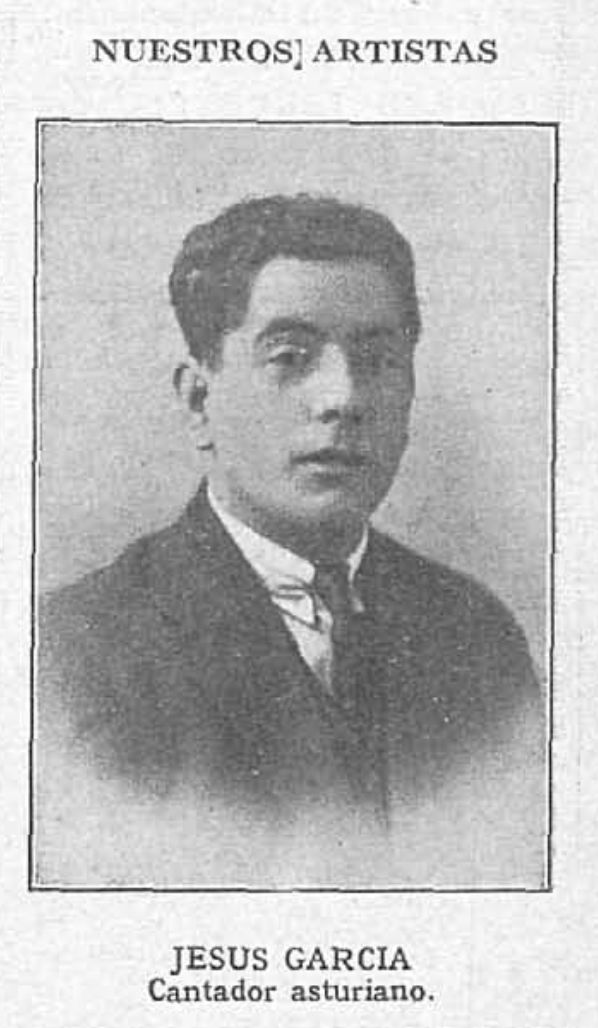 Jesús García cantador asturiano