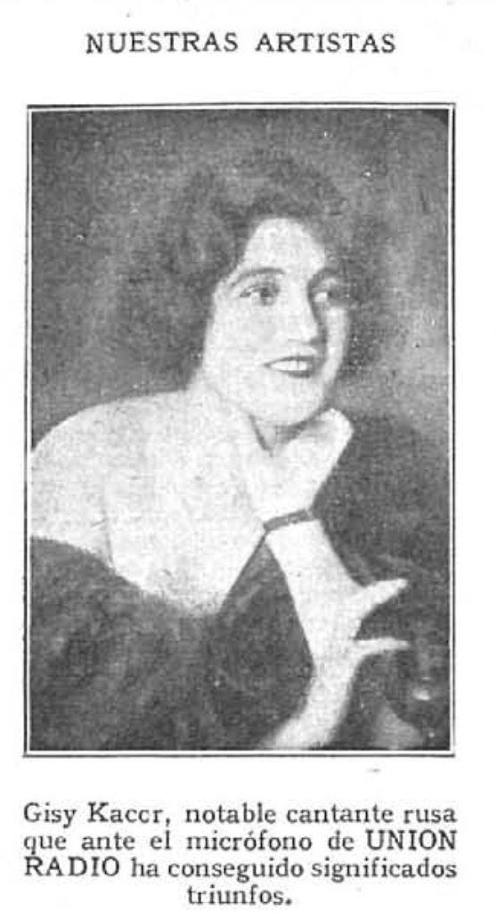 Gisy Kacer cantante rusa