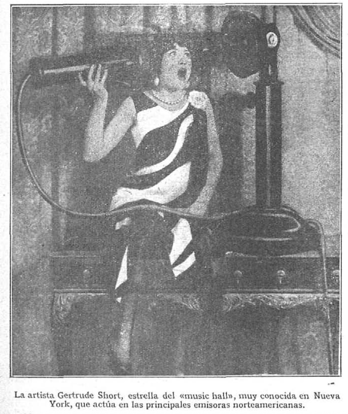 Gertrude Short, artista de music hall de Nueva York