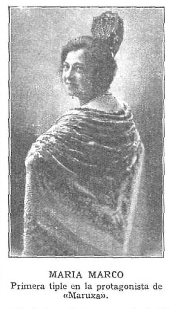 María Marco, primera tiple