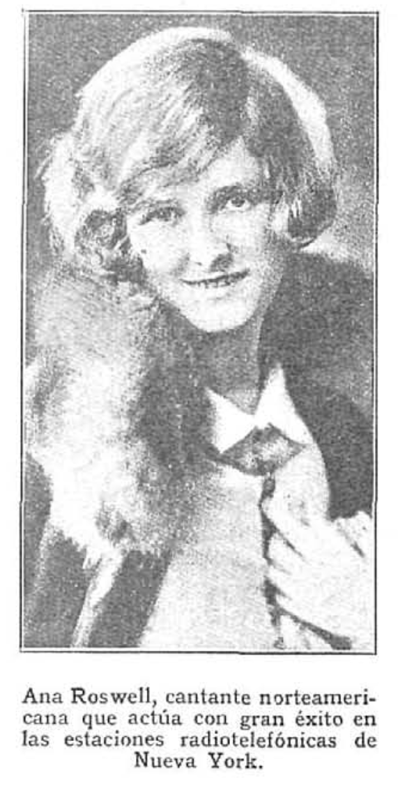 Ana Roswell, cantante norteamericana