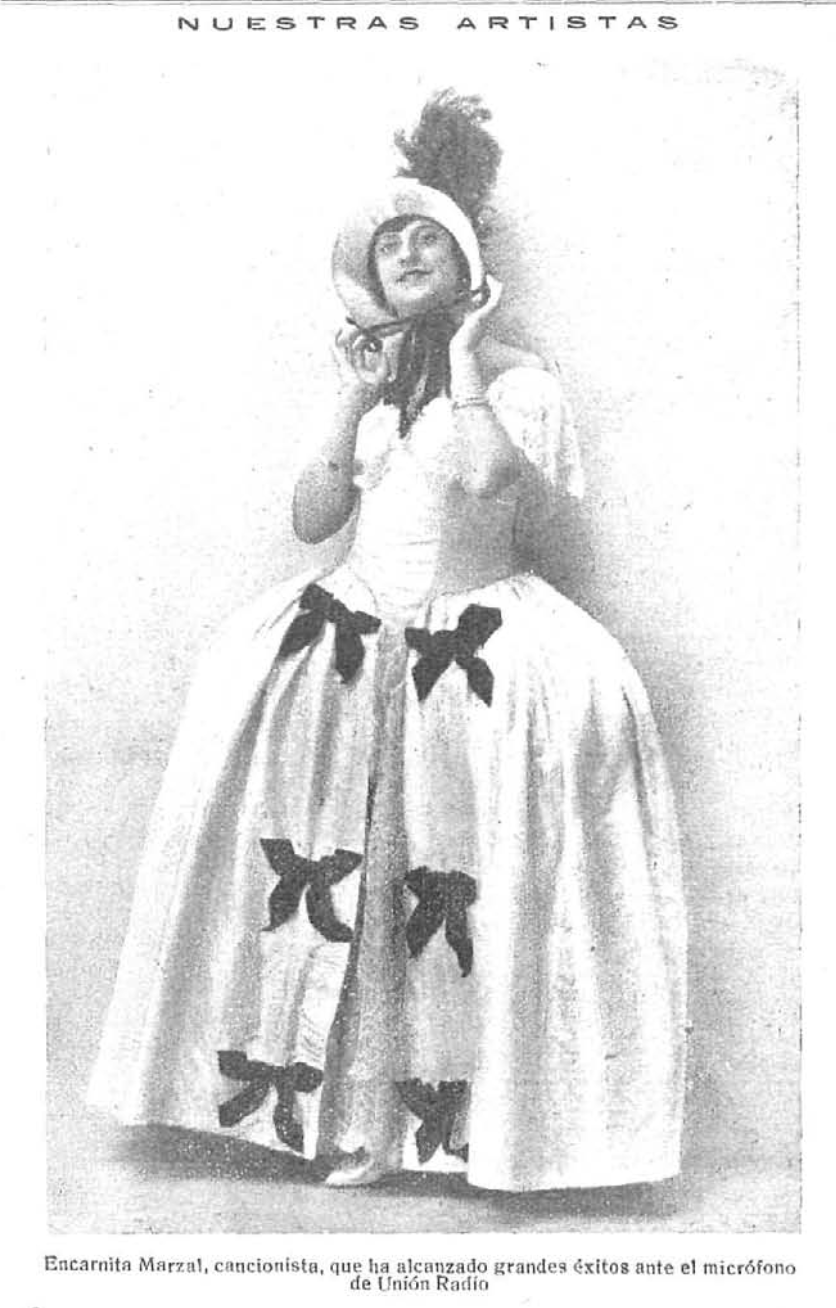 Encarnita Marzal, cancionista