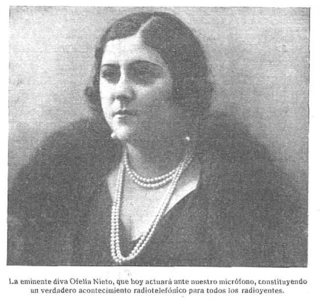 1926:10:24 ONDAS Ofelia Nieto, soprano