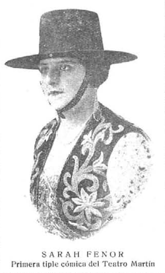 Sarah Fenor, primera tiple cómica