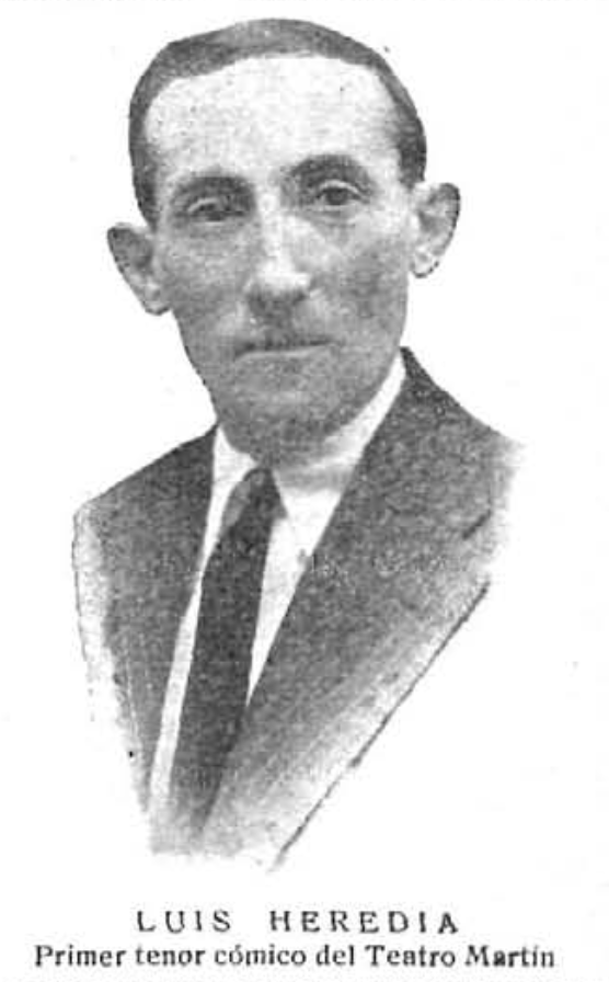 Luis Heredia, primer tenor cómico