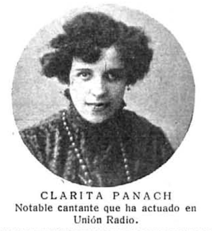 Clarita Panach, cantante