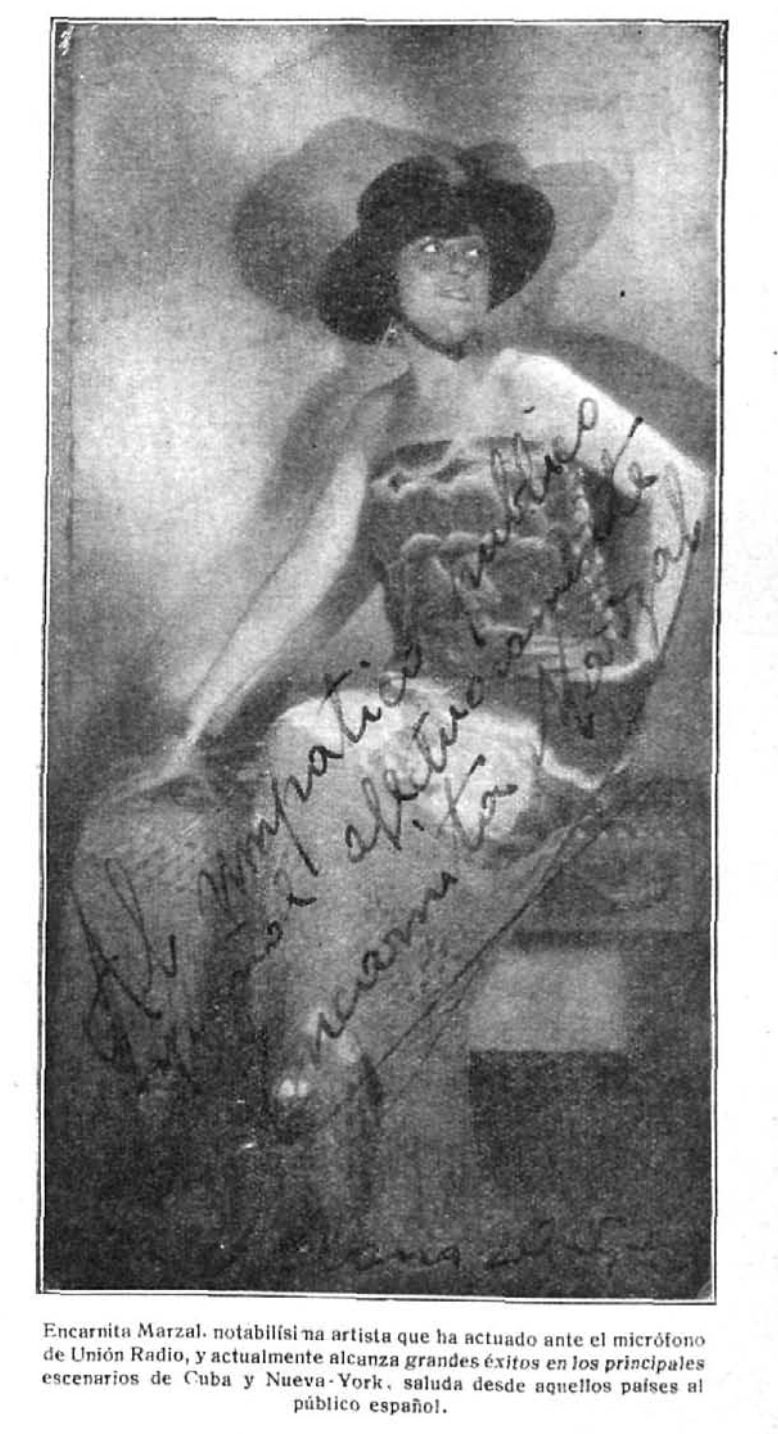 Encarnita Marzal, artista y cantante