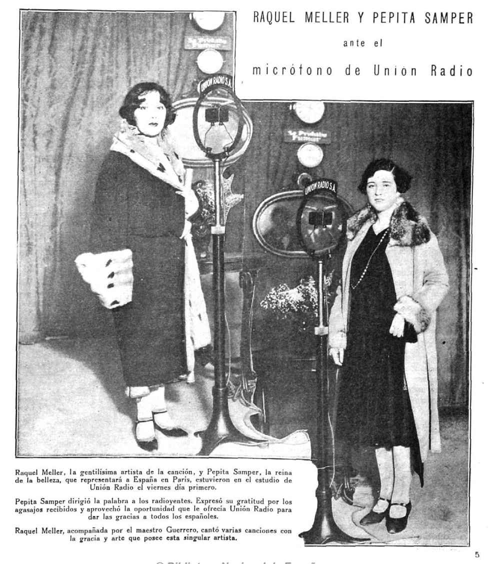 Raquel Meller con Pepita Samper