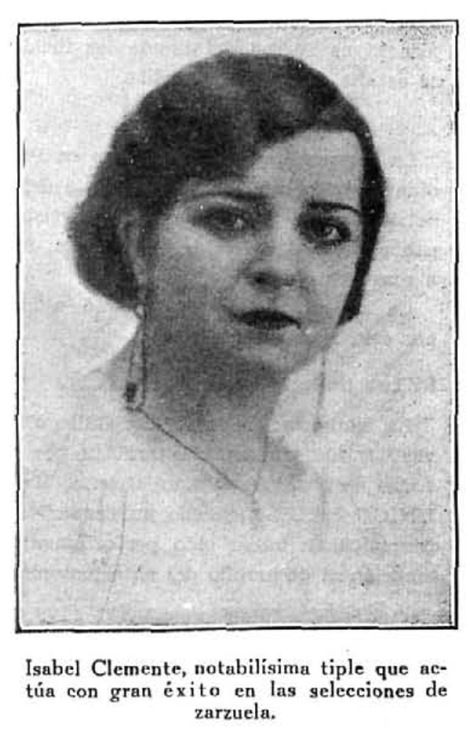Isabel Clemente, tiple