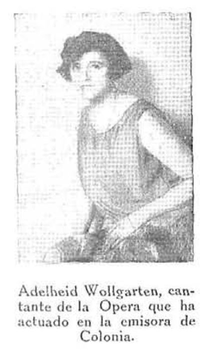 Adelheid Wollgarten, cantante de la ópera de Colonia
