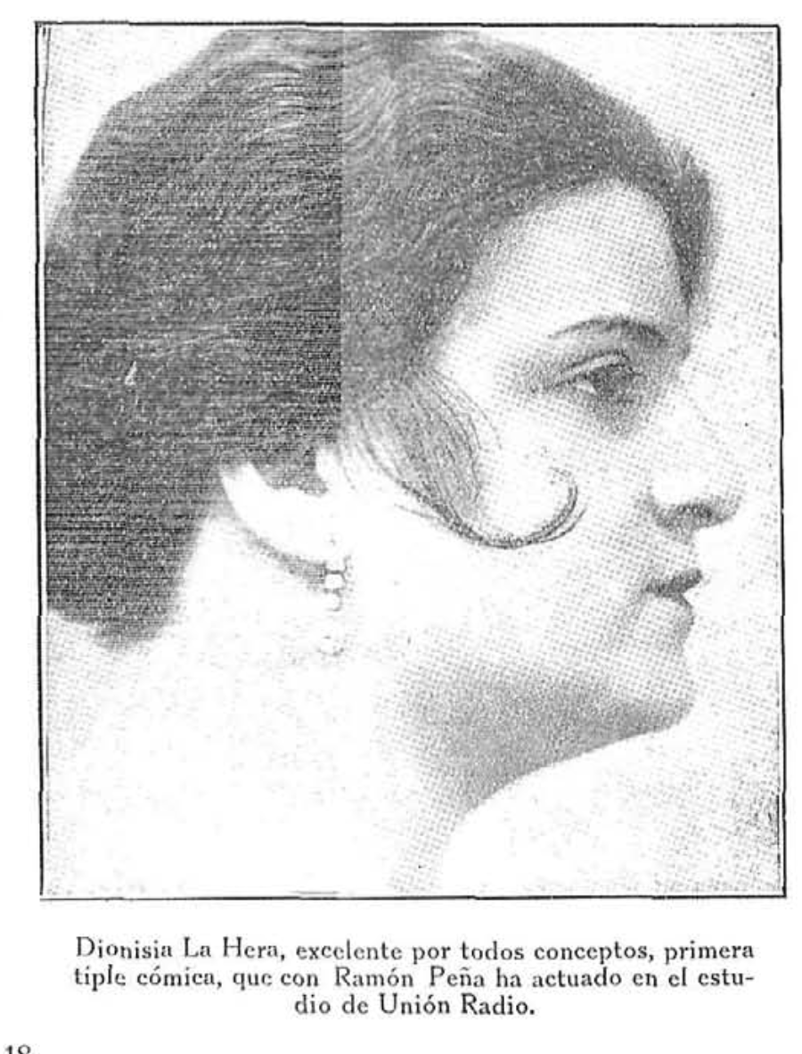 Dionisia La Hera, primera tiple cómica