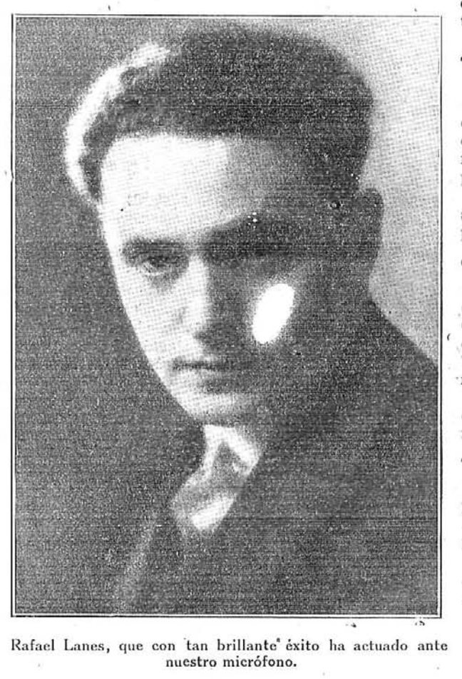 Rafael Lanes, cantante