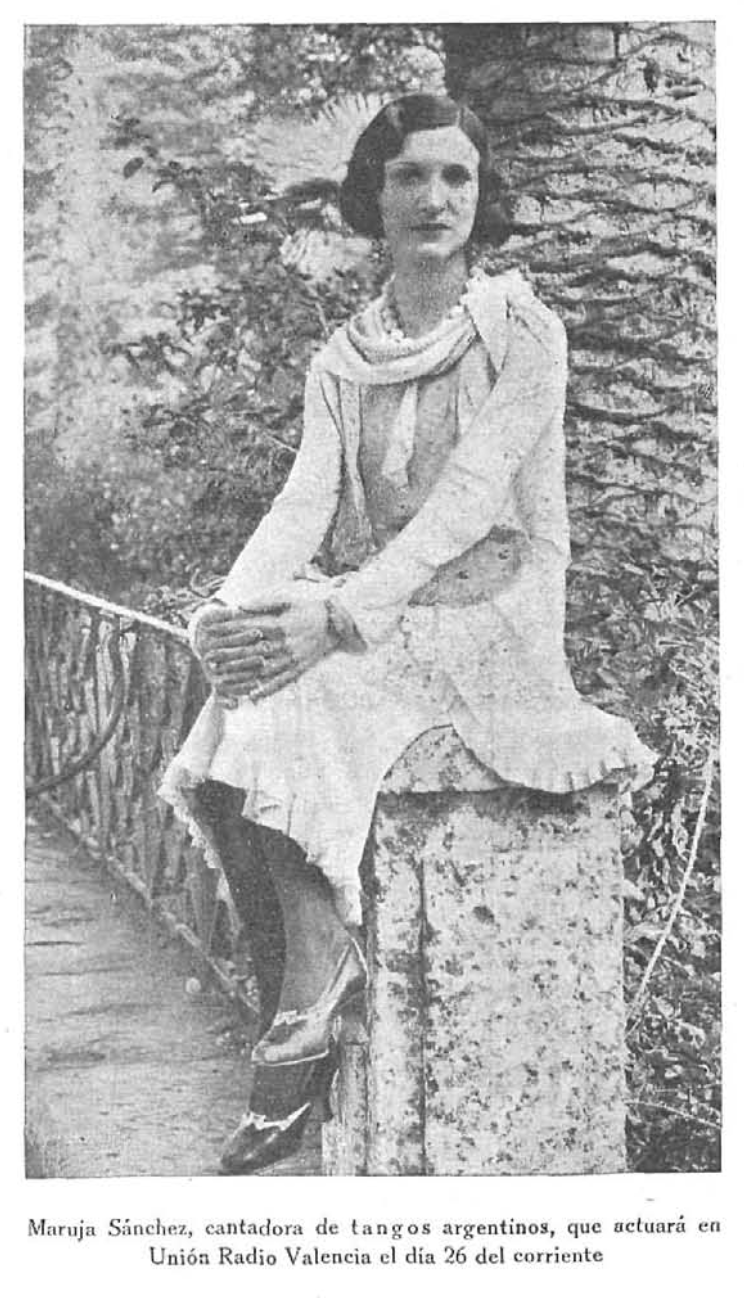 Maruja Sánchez, cantadora de tangos argentinos