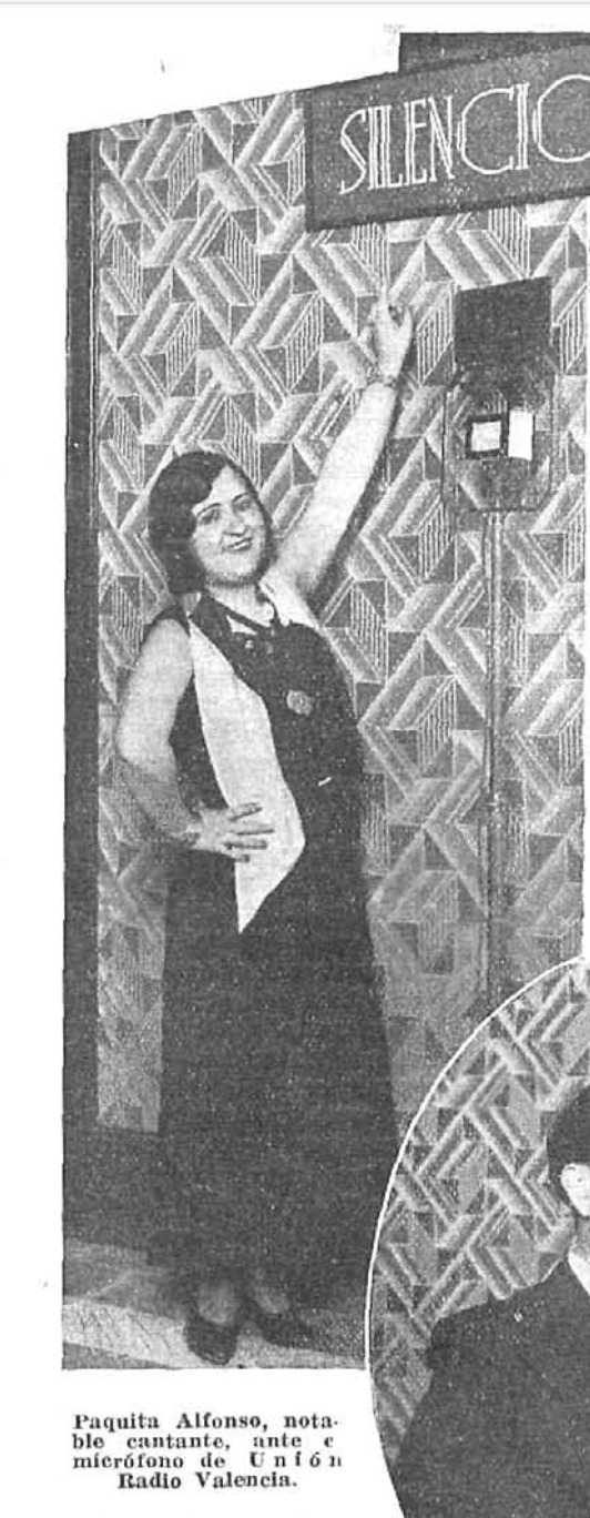 Paquita Alfonso, cantante