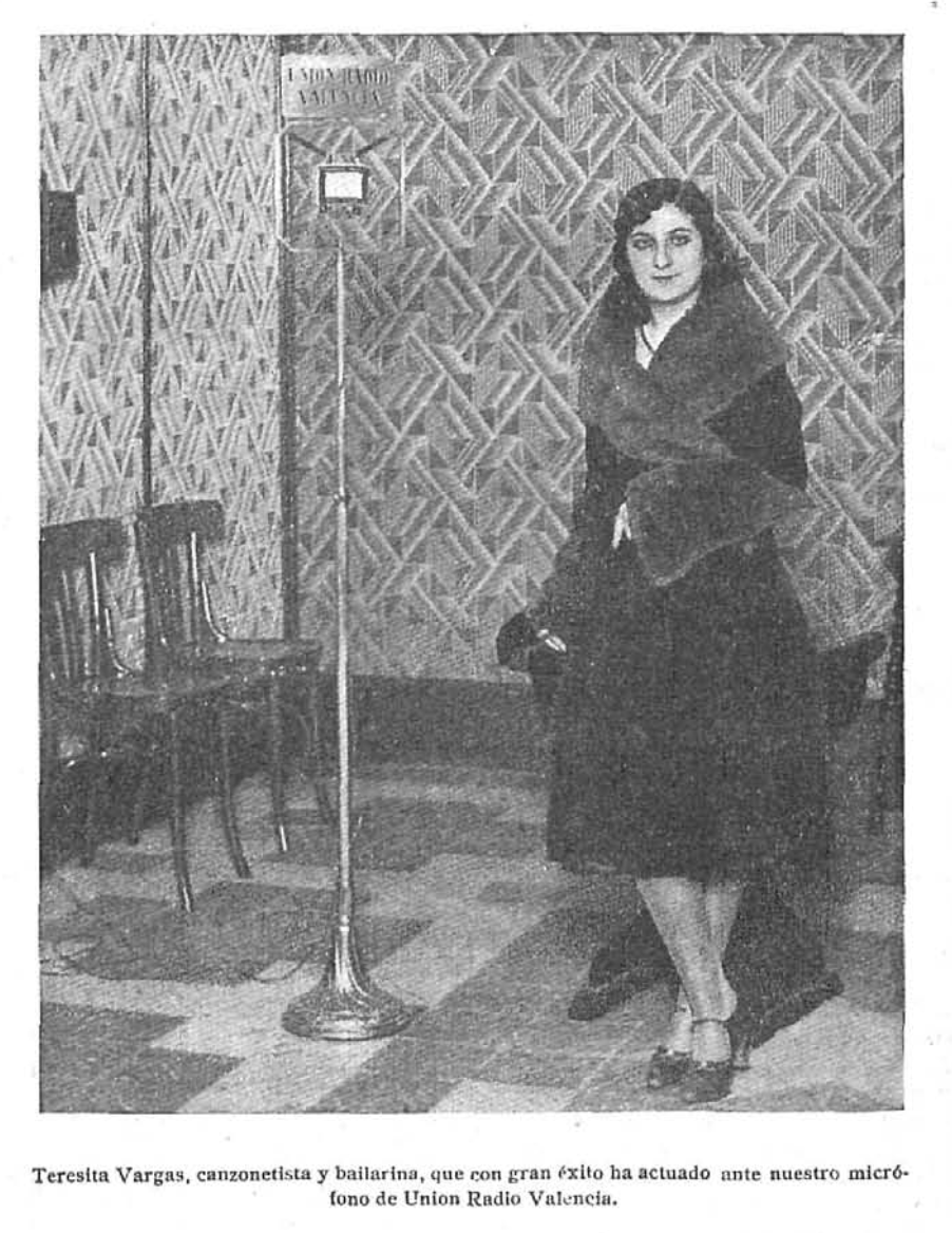 Teresita Vargas canzonetista y bailarina