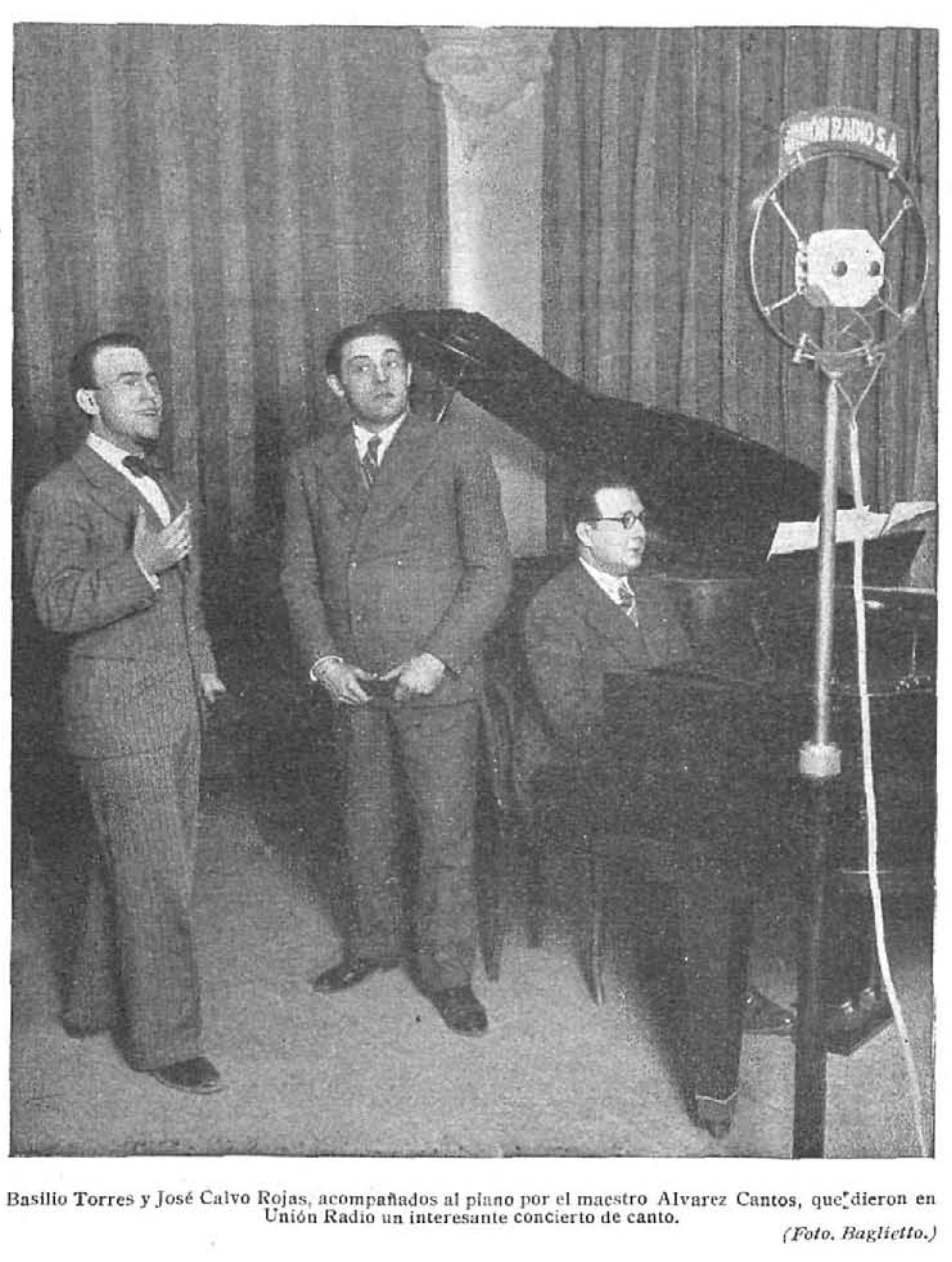 Torres, Calvo, cantantes, y Cantos