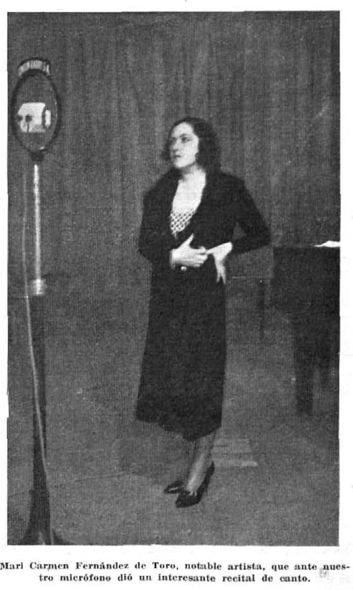 Mari Carmen Fernández de Toro, cantante
