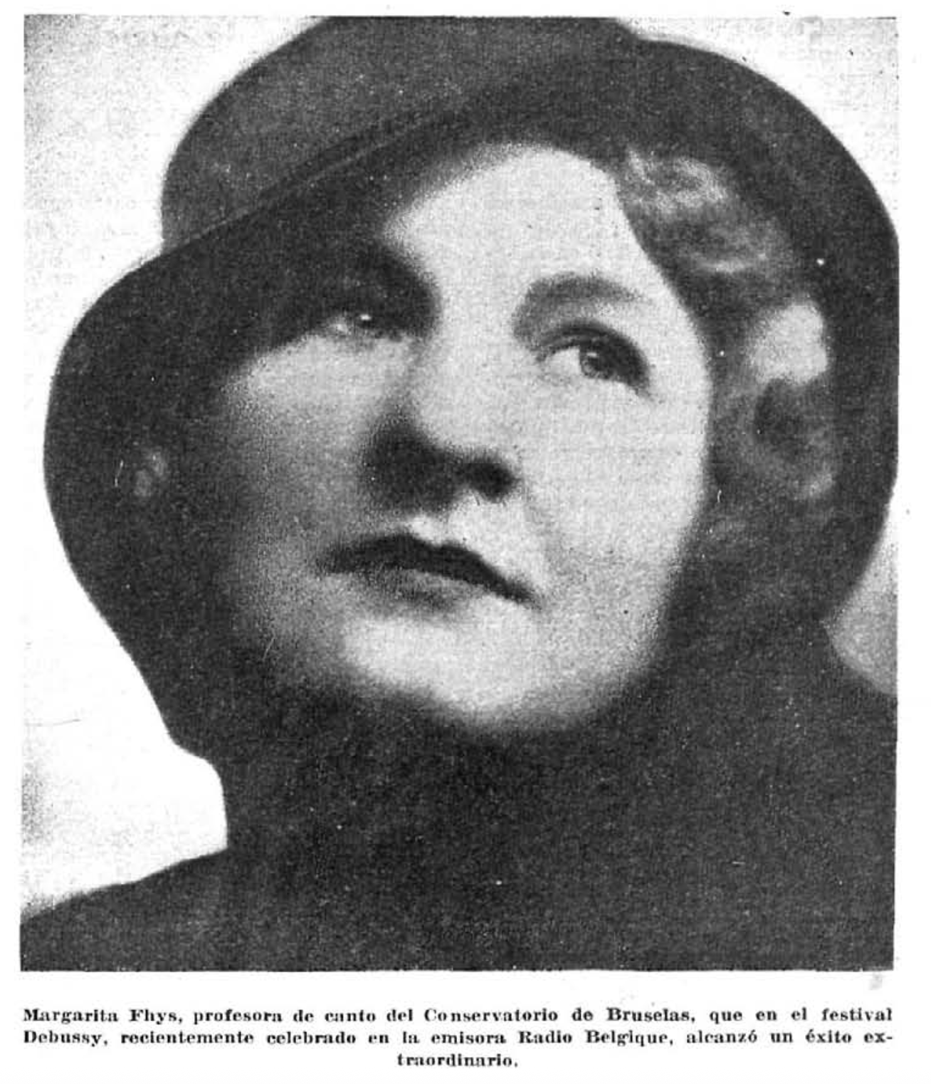 Margarita Fhys, profesora de canto del conservatorio de Bruselas