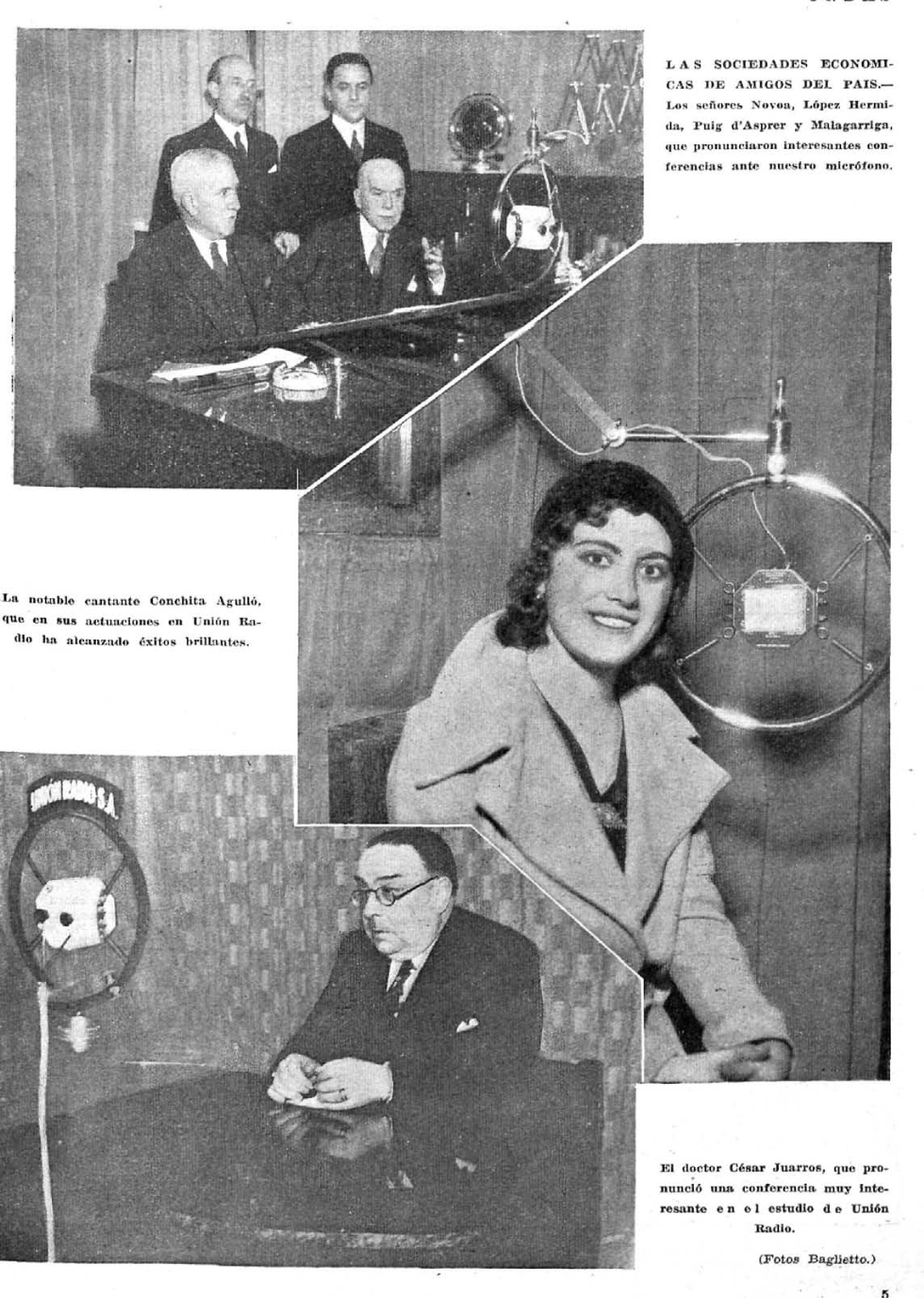 Conchita Agulló, cantante