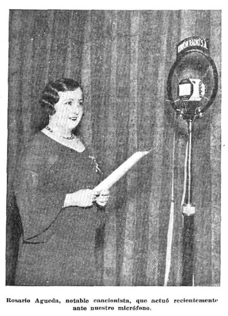 Rosario Agueda, cancionista