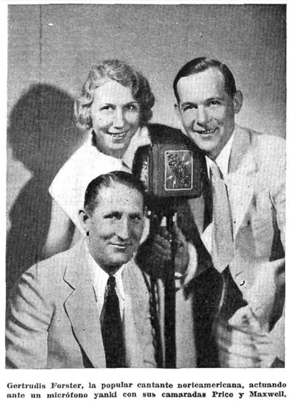 Gertrudis Forster, cantante norteamericana