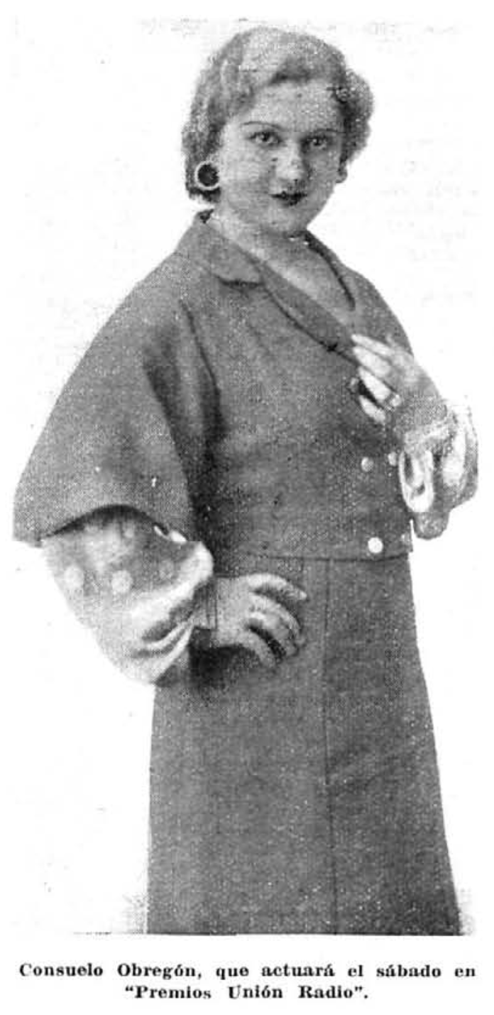 Consuelo Obregón, cantante